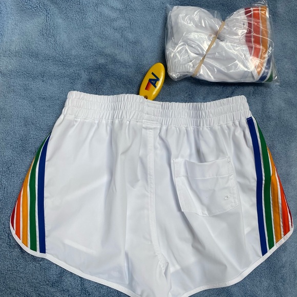 COPY - NWT Aviator Nation 5 Stripe Flex Jogger Short - Picture 2 of 2